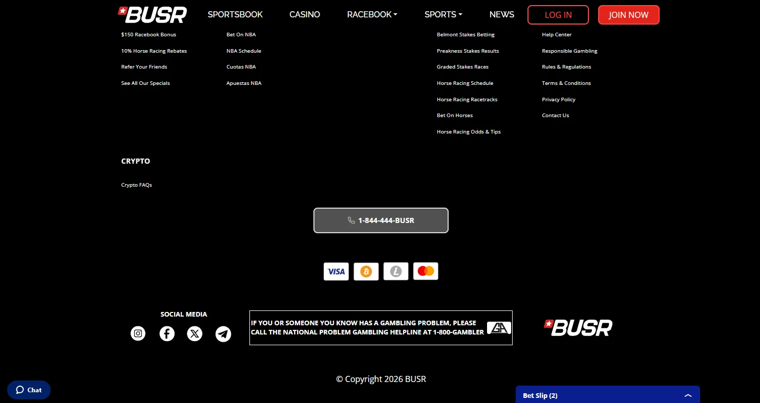 BUSR deposit and withdrawal options