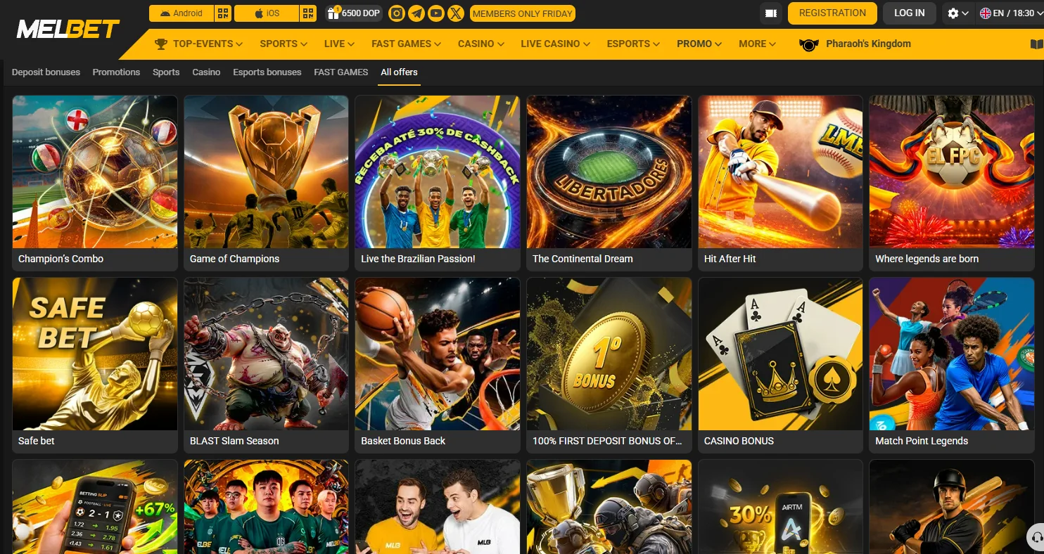 Melbet interface and user experience