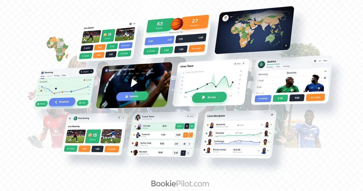 African landscape representing online sports betting markets across West, East and Southern Africa
